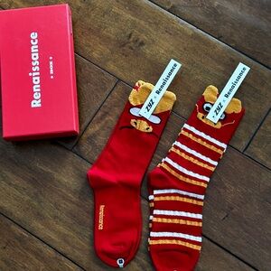 Renaissance Socks crew socks Year of the Dragon 2 pack